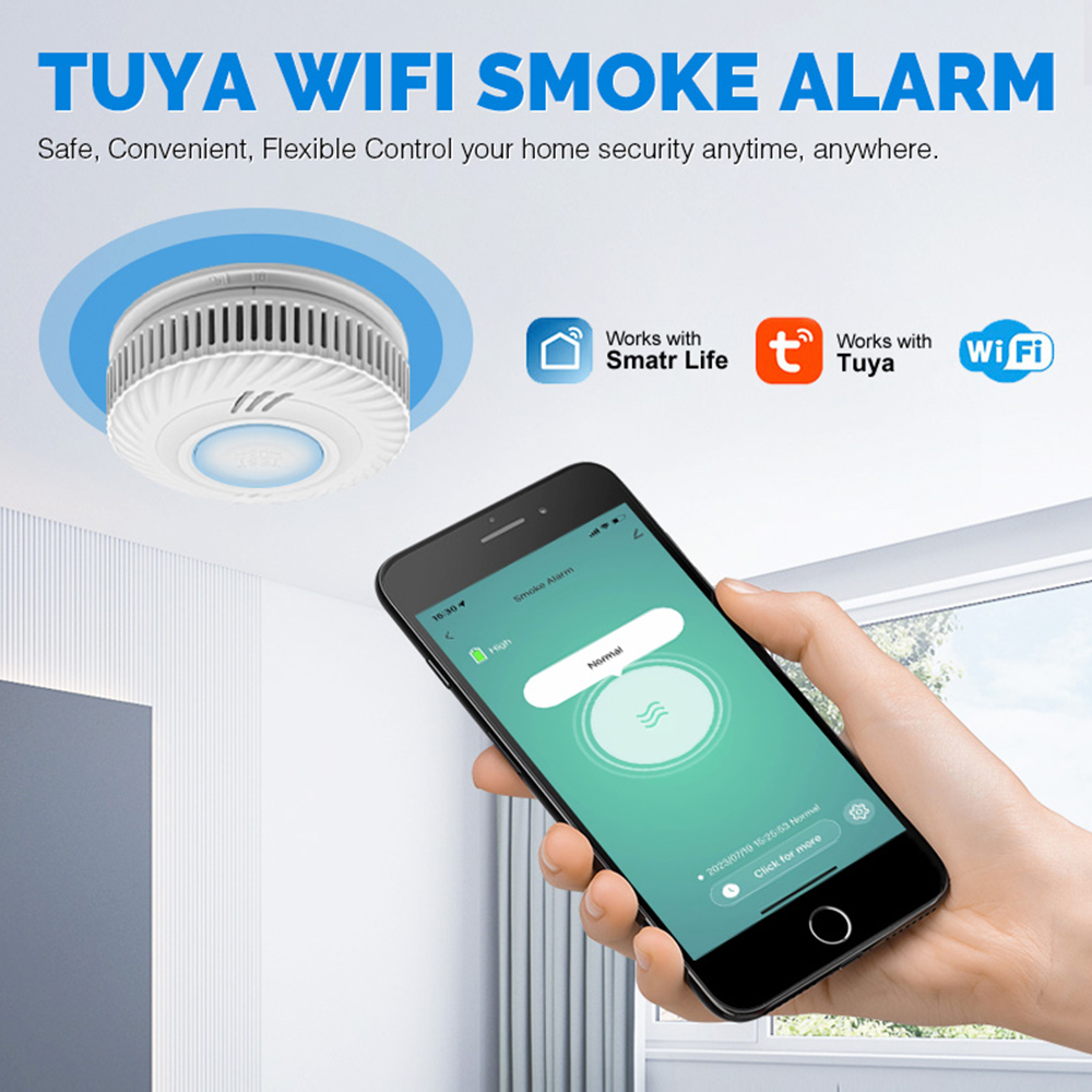 LELLKI WiFi Smoke Detector Lon - Smart Smoke Detector Wifi 评论和价格