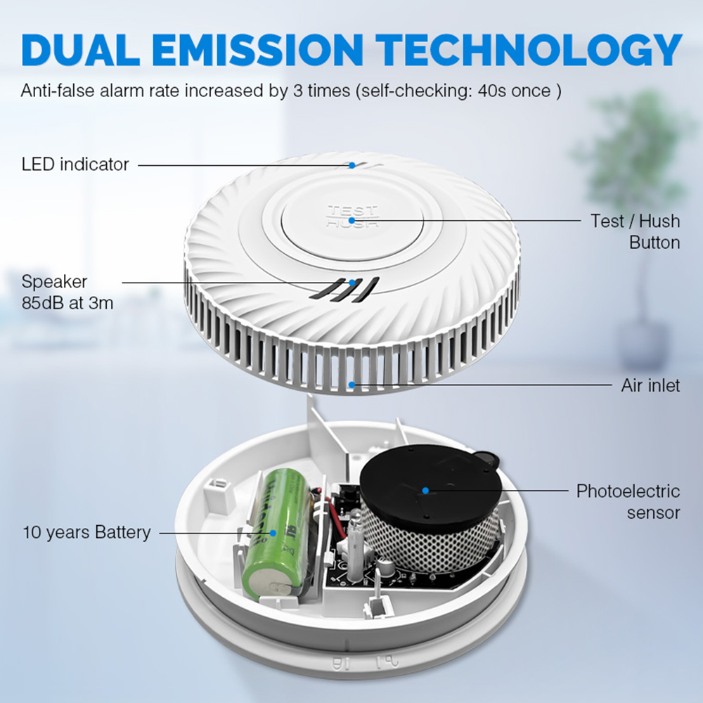 LELLKI WiFi Smoke Detector Lon - Smart Smoke Detector Wifi 评论和价格