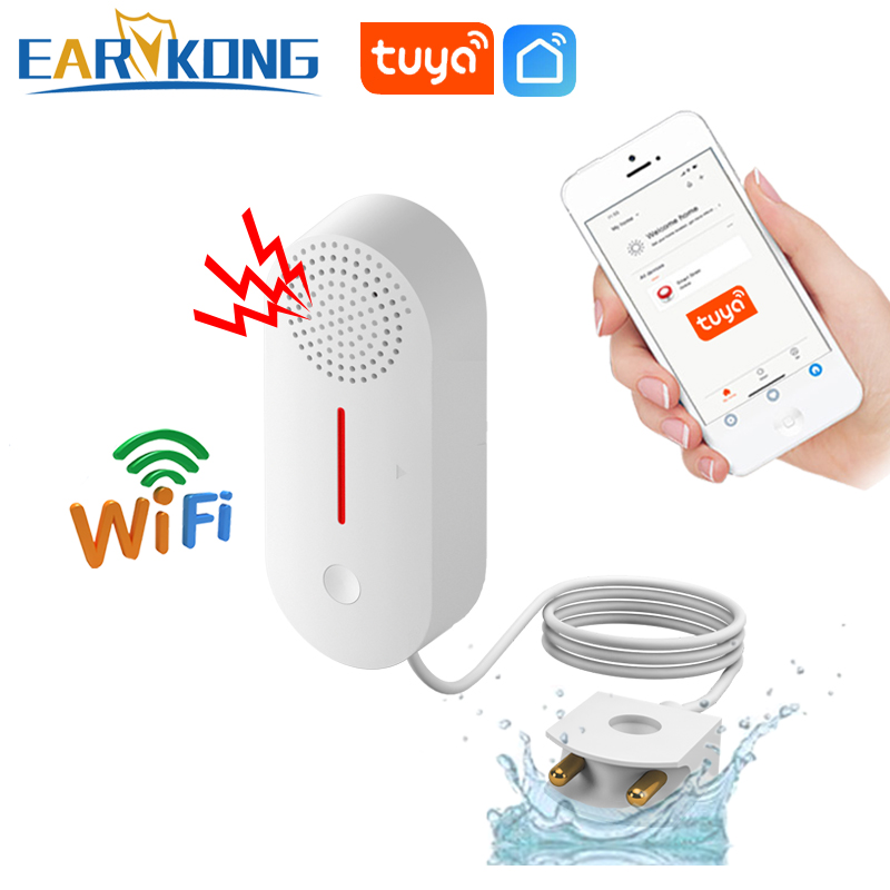 EARYKONG Tuya WiFi Water Leaka - Water Leak Detector Wifi Alarm 评论和价格