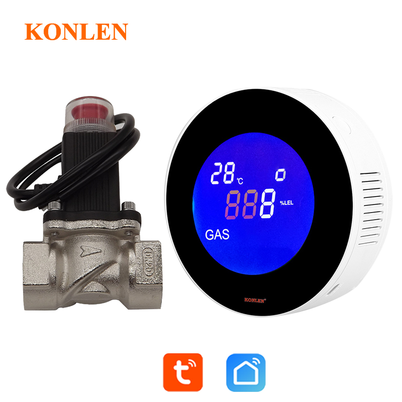 WIFI Tuya Natural LPG Gas Leak - Smart Gas Leak Detector Lpg 评论和价格