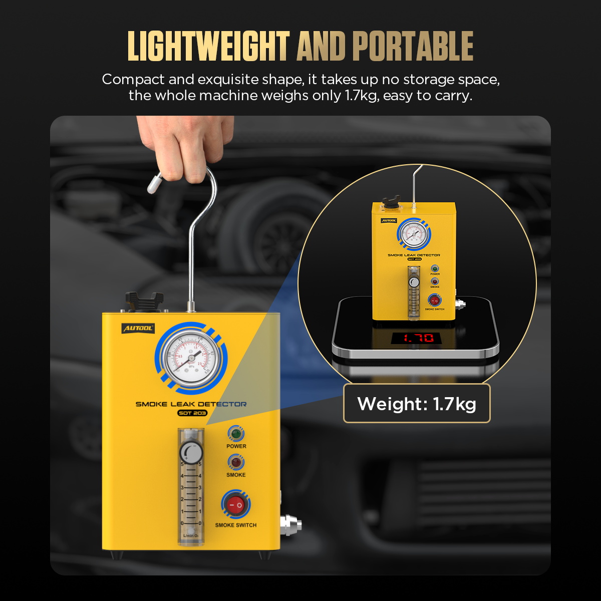 AUTOOL SDT203 EVAP Smoke Machi - Smoke Alarm Escape Light 评论和价格