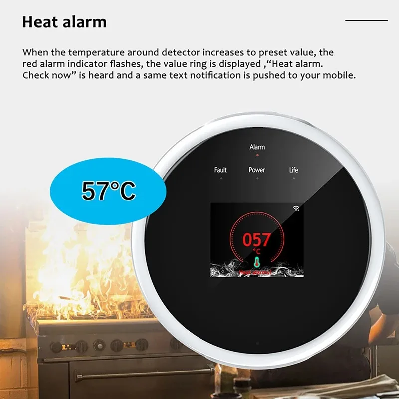 Tuya WiFi GAS LPG Leak Sensor  - Smart Gas Leak Detector Lpg 评论和价格